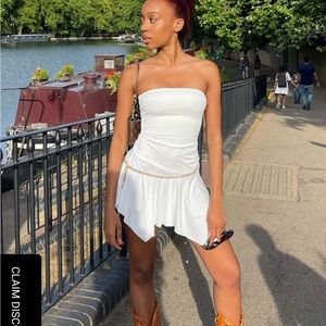 Princess Polly White Adonis Mini Dress